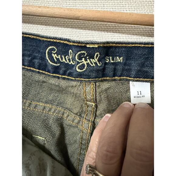 Cruel Girl Slim Fit Jeans Women's Size 11R Denim Blue Western Style - Picture 13 of 16